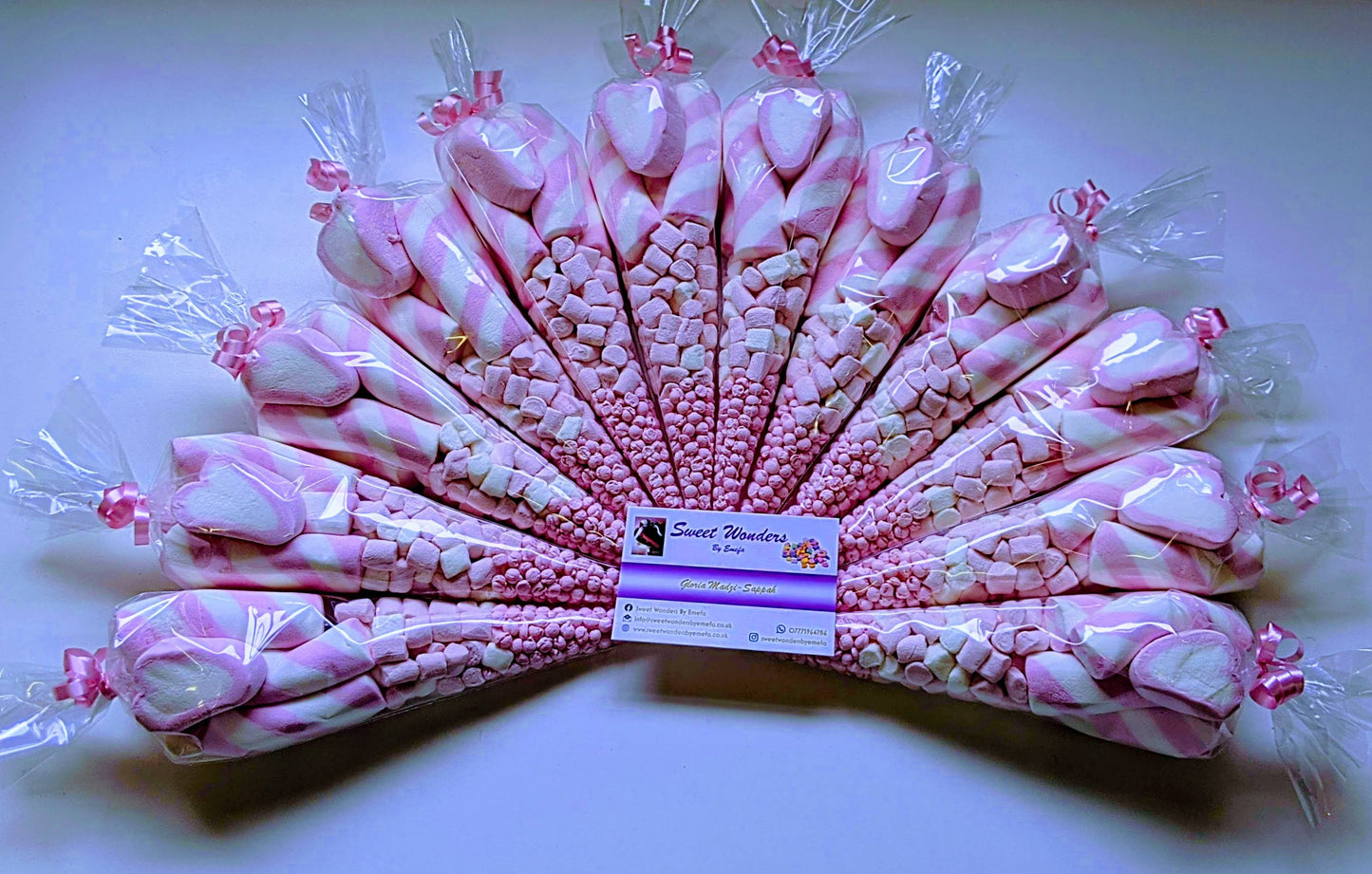 Pretty Pink Themed Sweet Cones/Party Favours