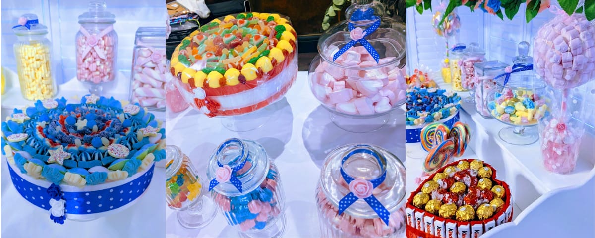 Traditional Sweet Cart beautifully decorated and fillied with Sweets and fafours for weddings and other events