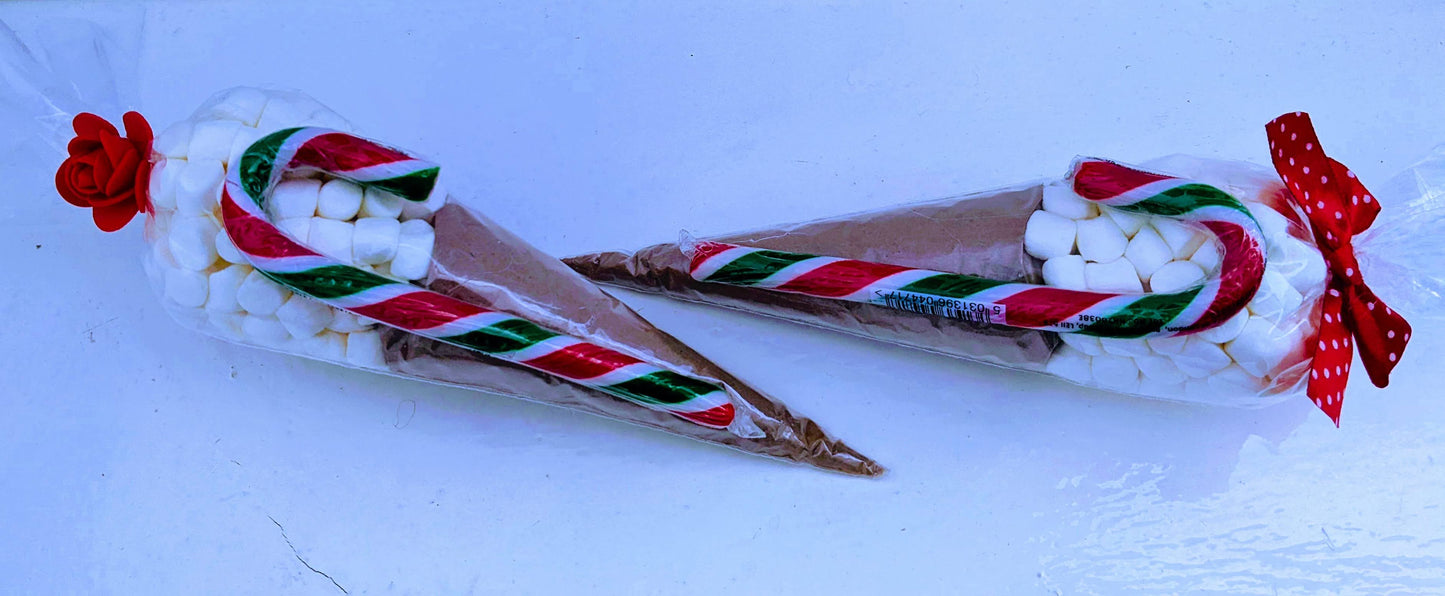 Elegant Christmas Themed Sweet Cones