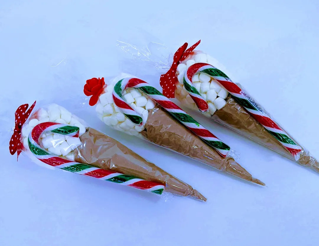Elegant Festive Hot Chocolate Cones