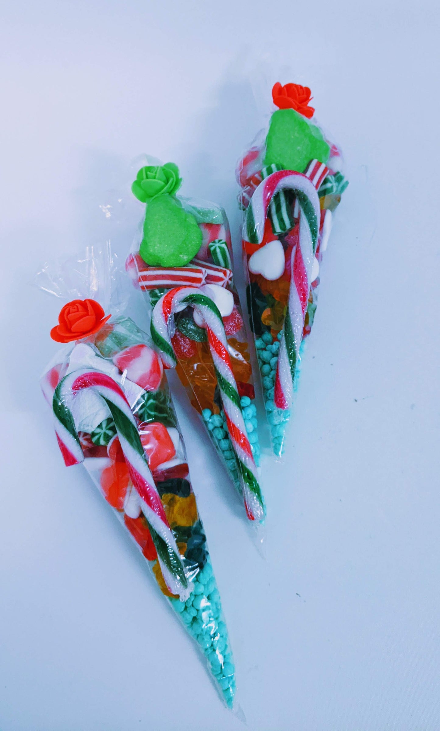Elegant Christmas Themed Sweet Cones