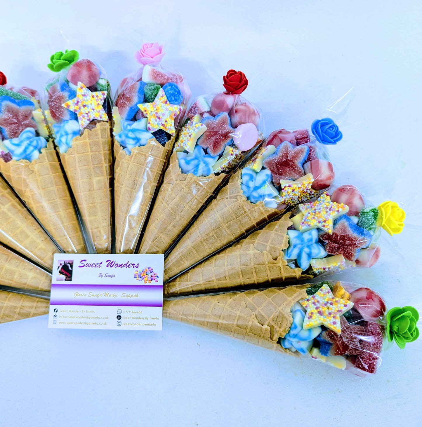 Luxury Rainbow Sweet Cones-All occasion Favours