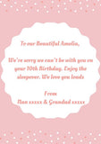 Buy vegetarian sweets with personalised message