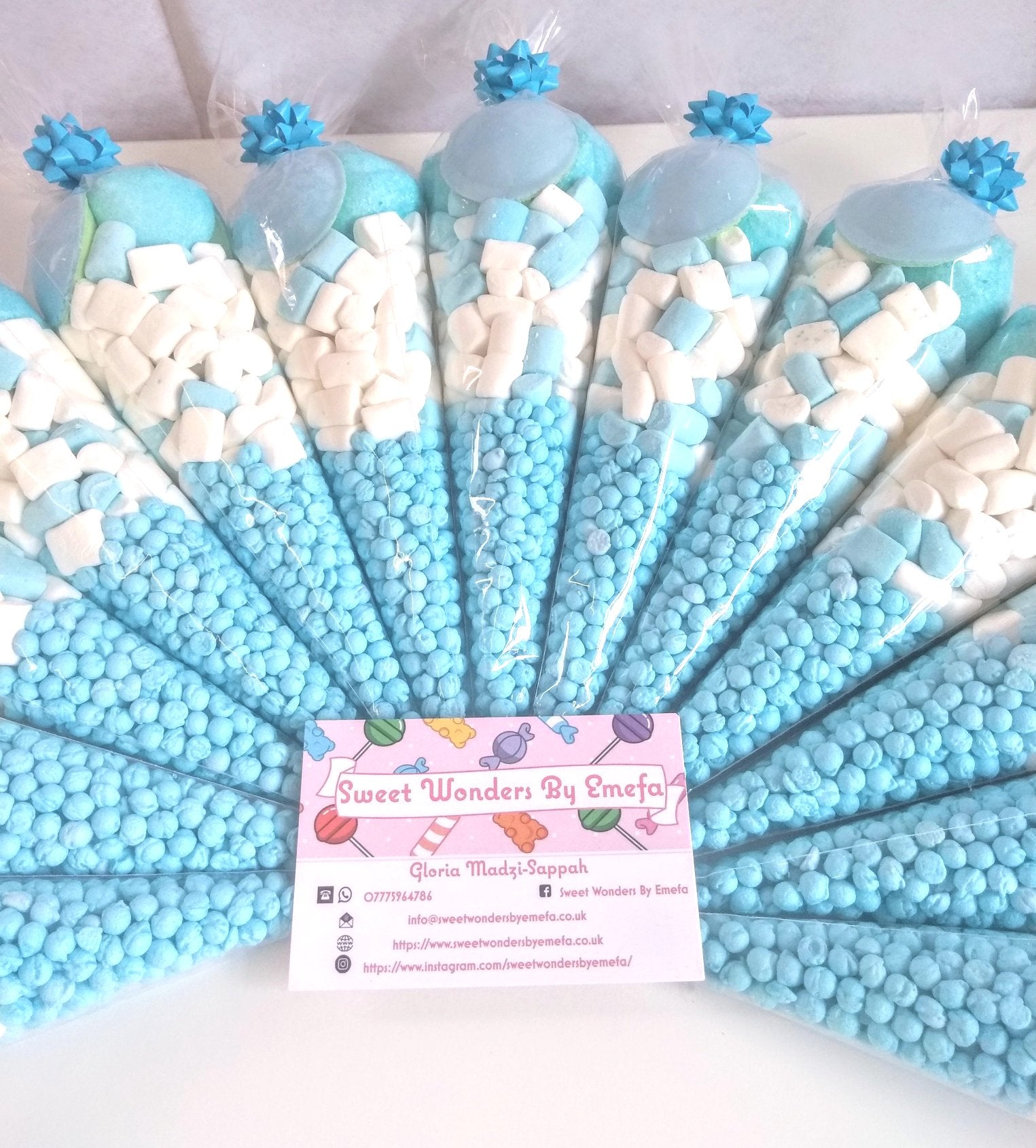 Buy Luxury Sweet Cones customized package with personalised message in UK