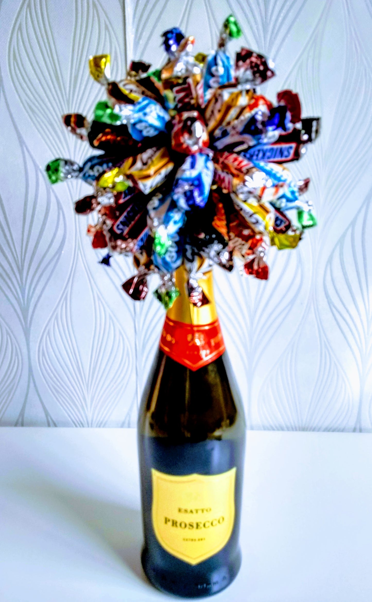 Luxury Prosecco and Celebrations Chocolate Bouquets with customized gift package for any occasion