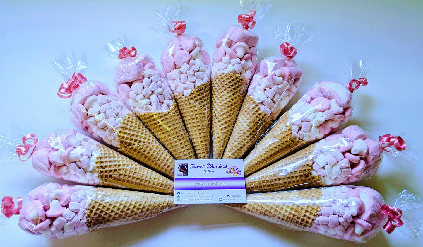 Deluxe Pretty Pink Sweet Cones