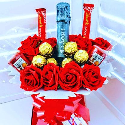 Floral Candles Chocolates Drink Bouquets