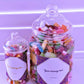 Small Sweet Jars with personalised message in UK