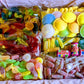 Buy multi colour candy with Personalised Love Box in UK