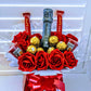 Floral Candles Chocolates Drink Bouquets with personalized message