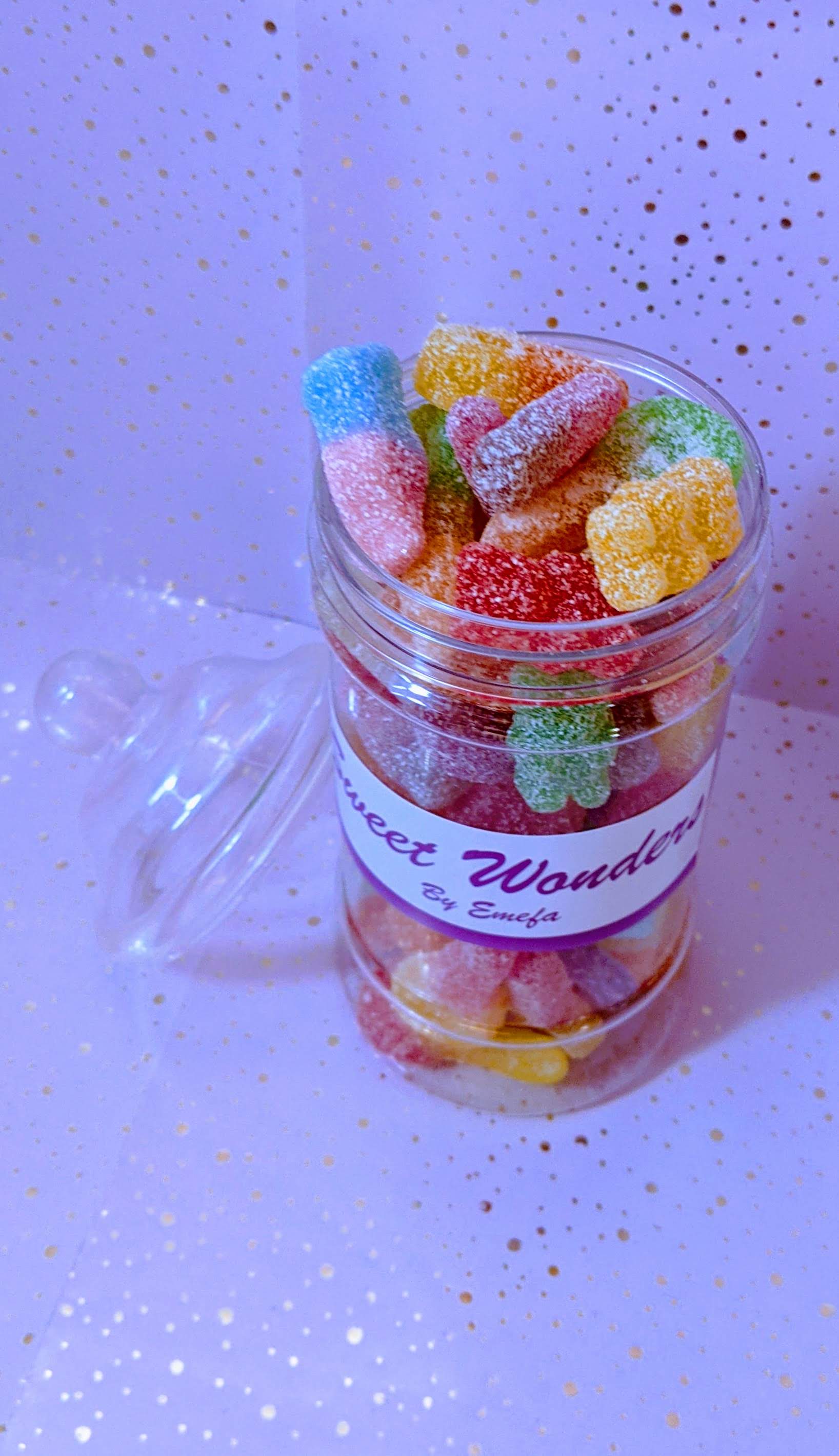 Sweets in customized Jars with Free Personalized Message in UK from Emefa