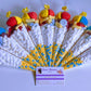 Multi colour Mix Sweet Cones with personalised message