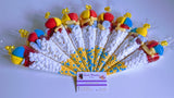 Multi colour Mix Sweet Cones with personalised message