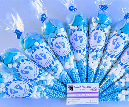 Dazzling Blue Sweet Cones/Party Bags