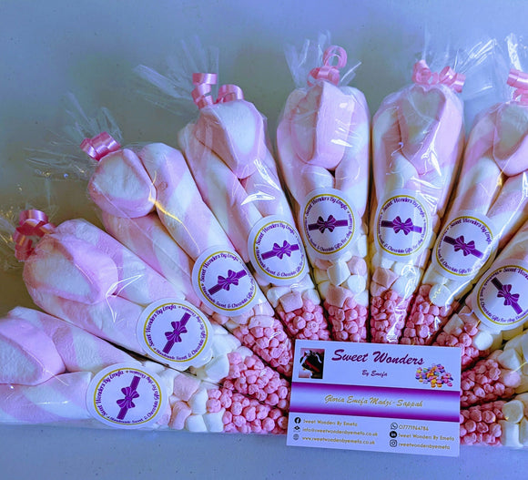Pretty Pink Themed Sweet Cones/Party Favours