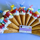 Deluxe Large Rainbow Sweet Cones - Colourful Party Favours
