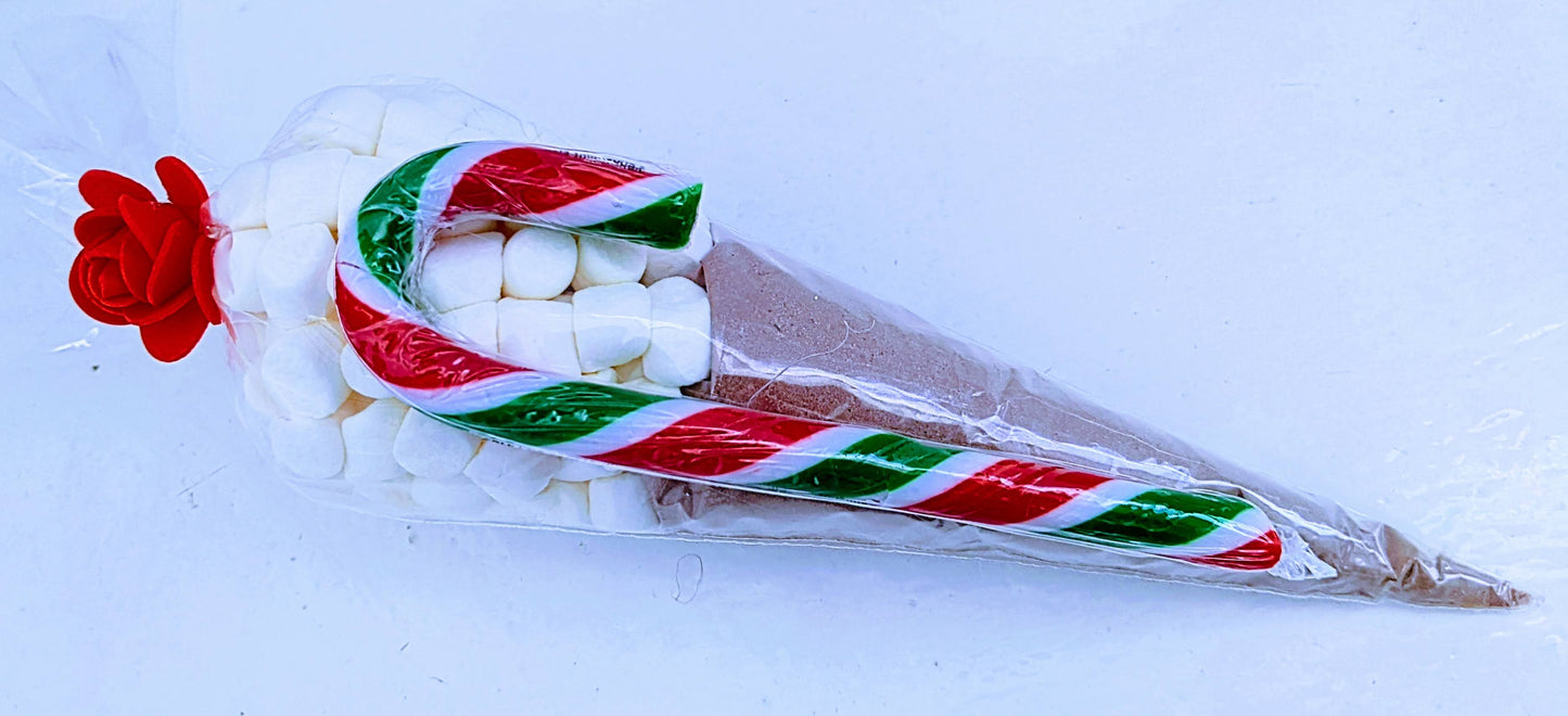Elegant Christmas Themed Sweet Cones