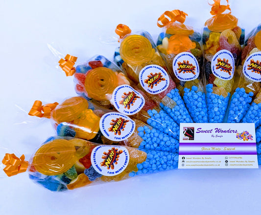 Nerf-Themed Sweet Cones - Party Favours