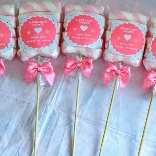 Buy Marshmallow Pole Kebabs with personalised message in UK