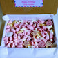 Buy pink themed mix sweets with personalised message in UK